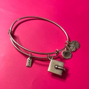 Graduation Cap- SILVER Alex and Ani Bracelet